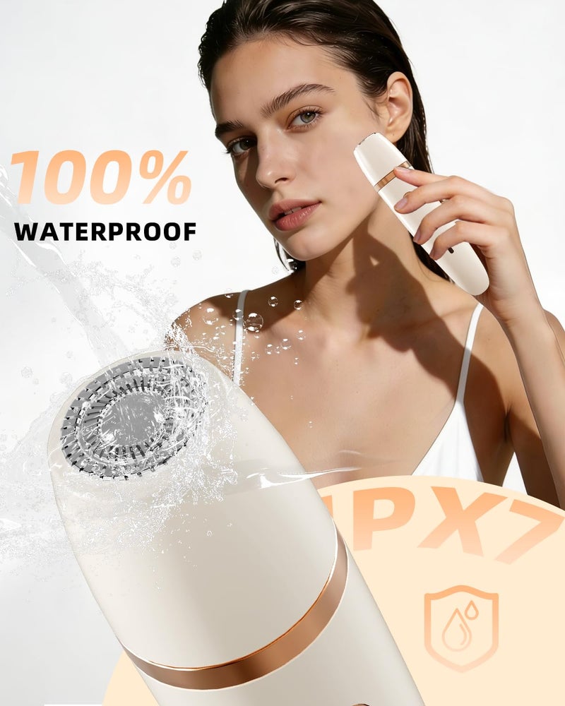UFREE Bikini Trimmer Electric Razors for Women, Rechargeable Pubic Hair Trimmer Electric Shaver for Legs Body Hair, Bikini Shaver IPX7 Waterproof, White - Image 5